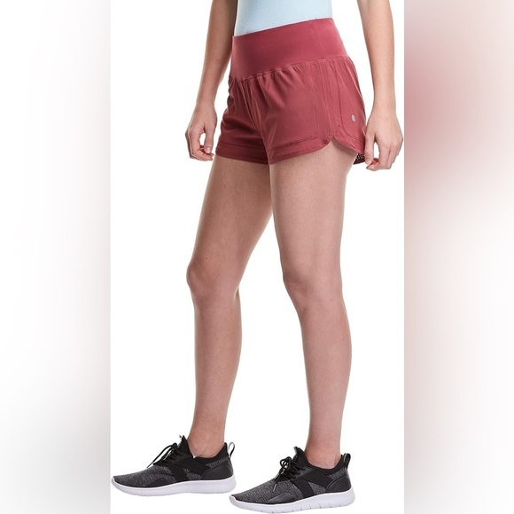 Champion Running Shorts Women's Size Small Brick Red 2.5" Inseam Stretch Knit - Picture 5 of 9